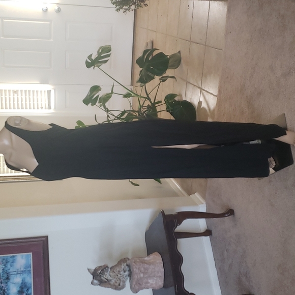 Vintage New Image 6 sweetheart neckline satin strappy back deep slit - Picture 2 of 8